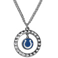Indianapolis Colts Rhinestone Hoop Necklace